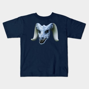 Horned Ice Dragon Head Kids T-Shirt